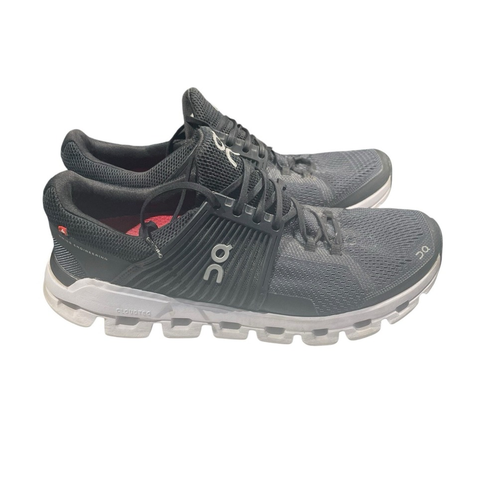 On Cloud CloudTec Womens Running Shoes Black Gray Low Top Lace Up Stitching W9.5 - Picture 2 of 9